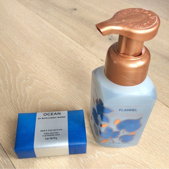 ⭐️Bath & Body Works⭐️Flannel Gentle Foaming Hand Soap Ocean Shea Butter Bar Soap - Picture 2 of 10